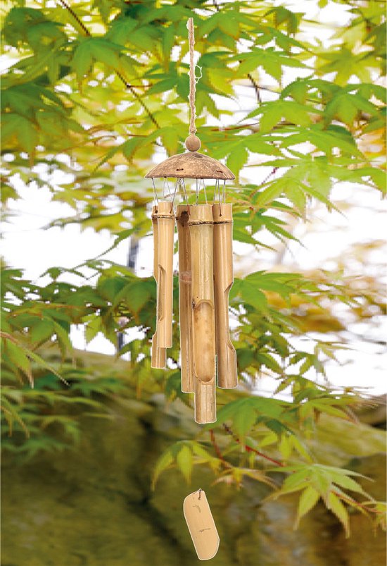 Carillons éoliens bambou naturel | bol