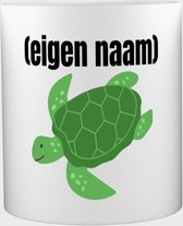 Akyol - tortue avec eigen naam Mug avec impression - tortue - amoureux des tortues - mug avec eigen naam - quelqu'un qui aime les tortues - anniversaire - cadeau - cadeau - contenu de 350 ML