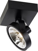 QAZQA go - Moderne Plafondspot | Spotje | Opbouwspot - 1 lichts - L 14.6 cm - Zwart - Woonkamer | Slaapkamer | Keuken