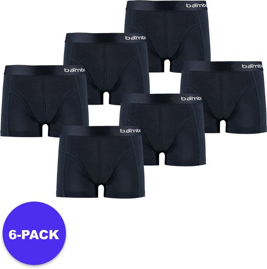 Apollo (Sports) - Bamboe Boxershorts Jongens - Navy Blauw - Maat 110/116 - 6-Pack - Voordeelpakket