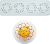 Siliconen fondant kantmat, suikerambachtelijke afdrukvorm, eetbare cake, moleculaire keuken, decoratie, 4 gaten cirkel