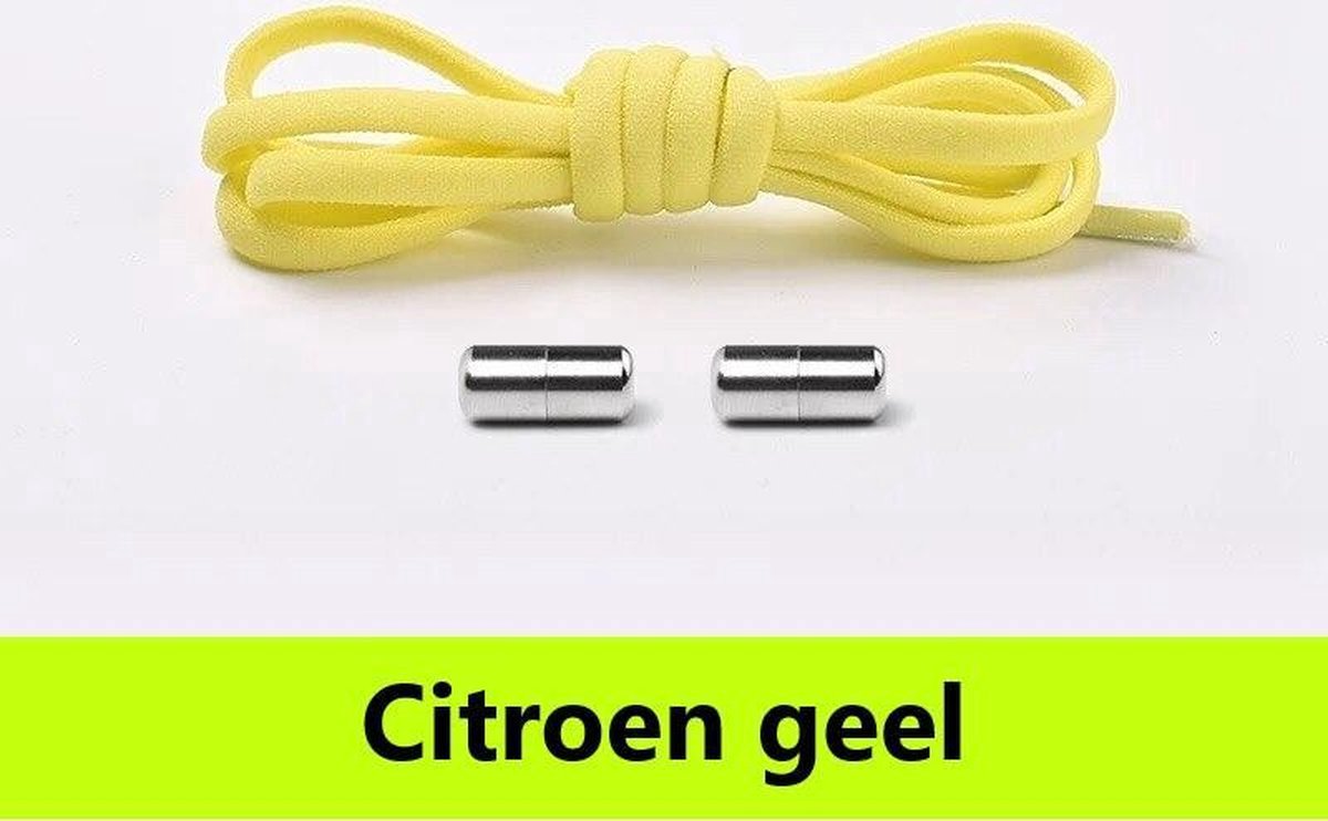 Gele veters met lock