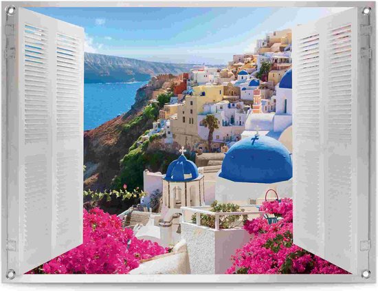 Tuinposter Santorini 60x80 cm