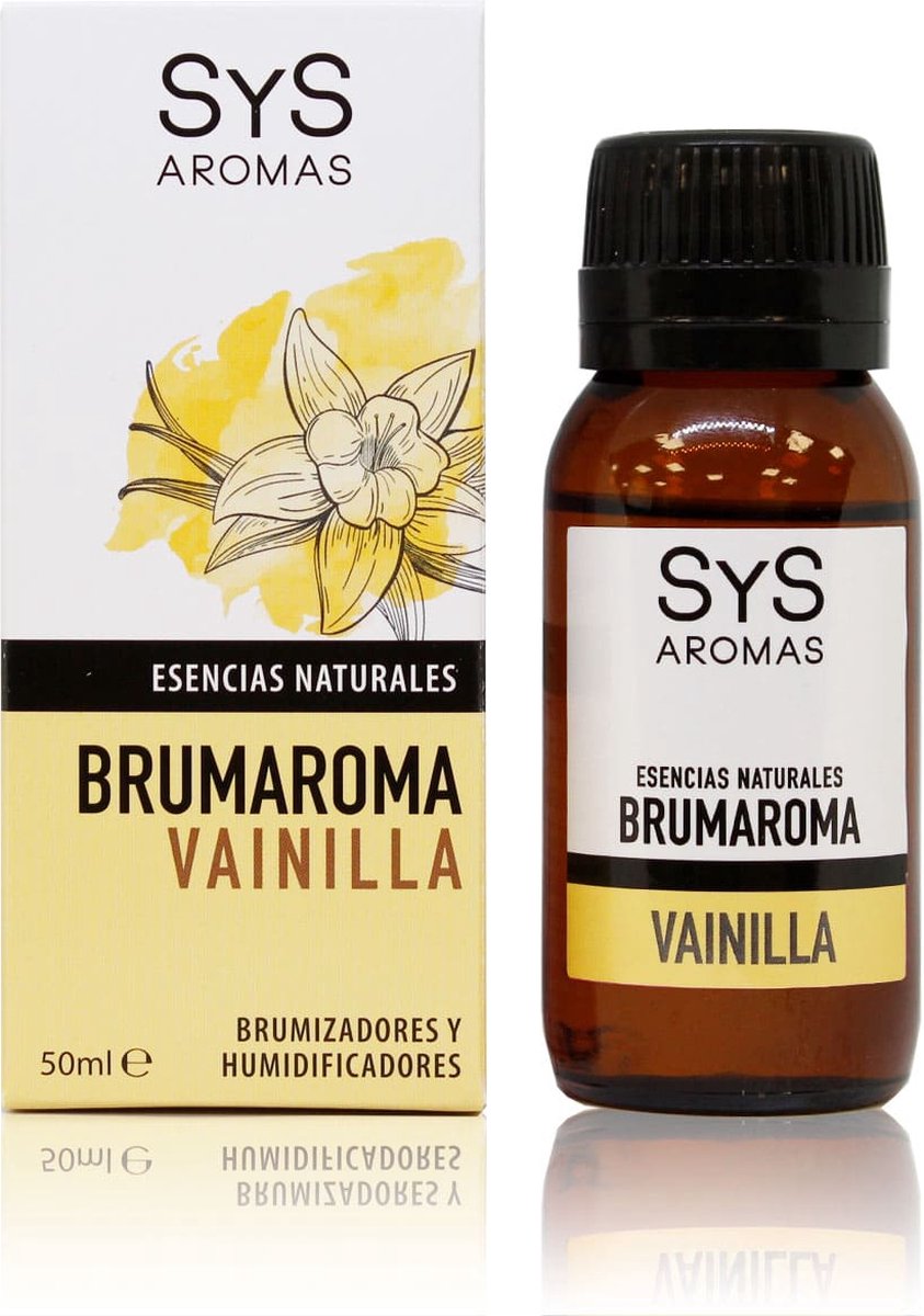 Goedkoopste Sys Brumaroma Vanille - Etherische Olie - 100 Puur & Natuurlijk - Voor Luchtbevochtiger & Aroma Diffuser - 50ml