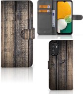 GSM Hoesje Geschikt voor Samsung Galaxy A14 4G Leuk Case Cadeau voor Mannen Steigerhout