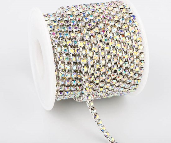Ruban strass 1 mètre strass corde diamants cristal couture artisanat  décoration paillettes | bol