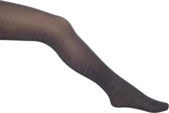 Bonnie Doon - Kinderen - Pretty SparkleTights - Zwart/Silver - maat 140/146