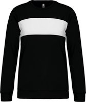 Herensweater met lange mouwen 'Proact' Black/White - XL