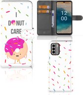 Smartphone Hoesje Nokia G22 Bookcase met Quotes Donut Cadeautjes voor Meisjes