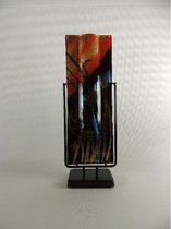 Design vaas - Sampaguita  Sunset - Bloemenvaas gekleurd glas - 40 cm hoog