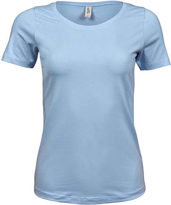 Women´s Stretch T-shirt met korte mouwen Light Blue - 3XL