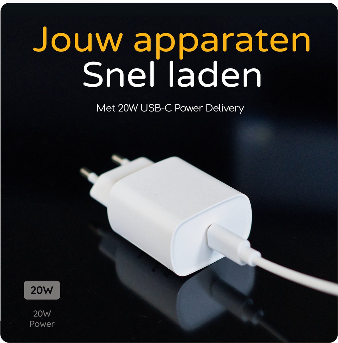 Cazy Powerbank 20000mAh Quick Charge met USB-C Oplader 20W - afbeelding 3