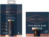 King C. Gillette Style Master Stoppelbaardtrimmer + Refill Pakket