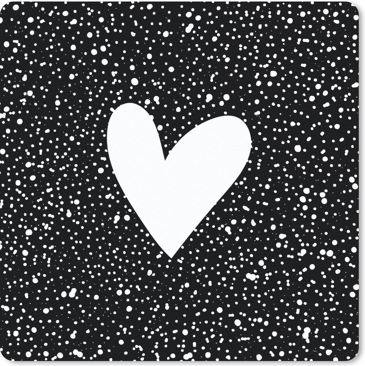 Muismat 30x30 cm - Mousepad Design - Liefde - Hartje - Muismatten