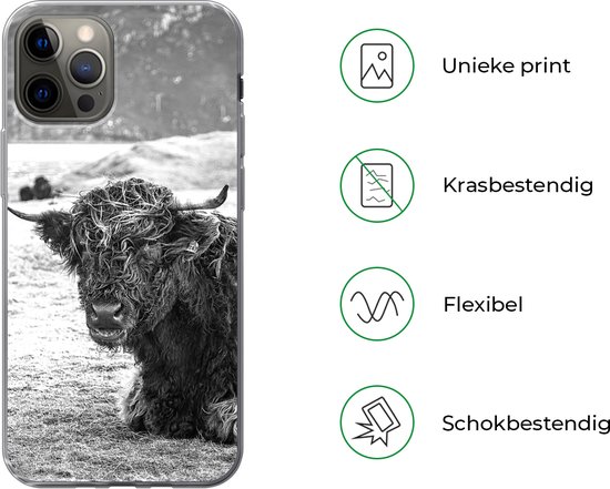 Coque iPhone 13 Pro - Highlander écossais - Berg - Animaux - Coque en Siliconen