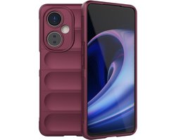 Coverup Hoesje - Geschikt voor OnePlus Nord CE 3 Lite 5G Hoesje - Coverup Hands-On Rugged Back Cover - Bordeaux