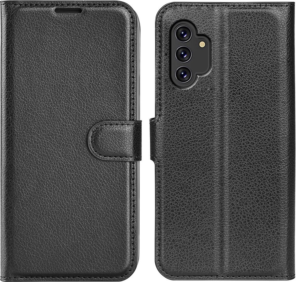 Coverup Book Case - Geschikt voor Samsung Galaxy A13 4G Hoesje - Zwart