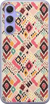 siliconen hoesje Samsung Galaxy A54 - Vibes Boho - Coque souple pour téléphone - Multi -