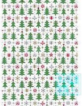 Inpakpapier kerstmis: K691556 Sparkling Forest - Toonbankrol breedte 30 cm