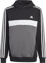 adidas Sportswear Tiberio 3-Stripes Colorblock Fleece Hoodie Kids - Kinderen - Zwart- 128