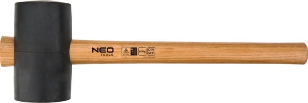 NEO Serie - Rubber Hamer - 65mm - Hickory Staal - 425g