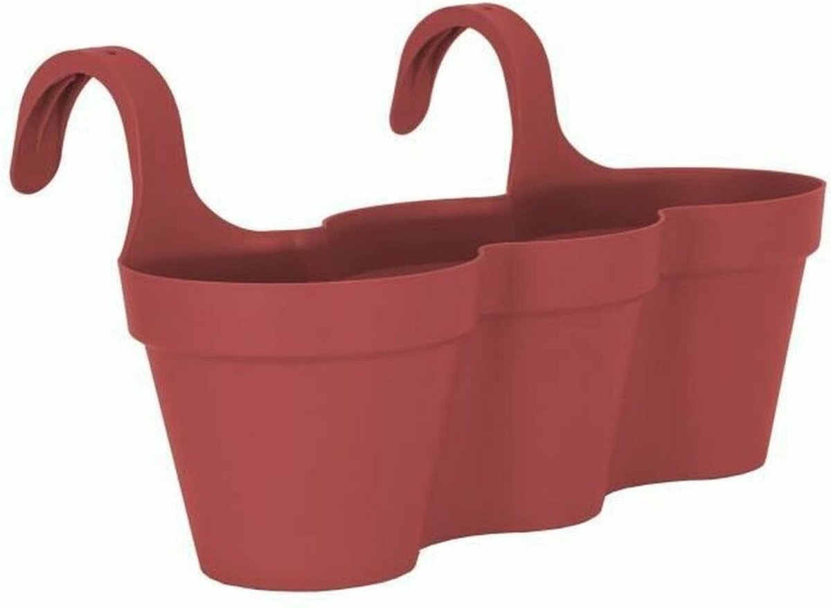 Hangende plantenbak Artevasi Capri 30,5 x 54 x 28 cm 11 L Donkerrood