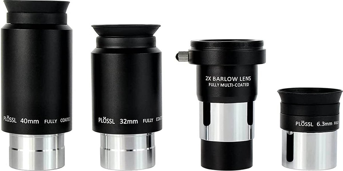 SVBony - Plossl Oculair Set - 1.25 inch - Barlow - 2 x Oculair - 6.3mm - 32mm - 40mm - Telescopische Plossl Oculair - Barlow Set - Telescopische accessoires - Accessoires - Telescoop Accessoires - Oculairs