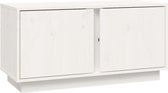 vidaXL - Tv-meubel - 80x35x40,5 - cm - massief - grenenhout - wit