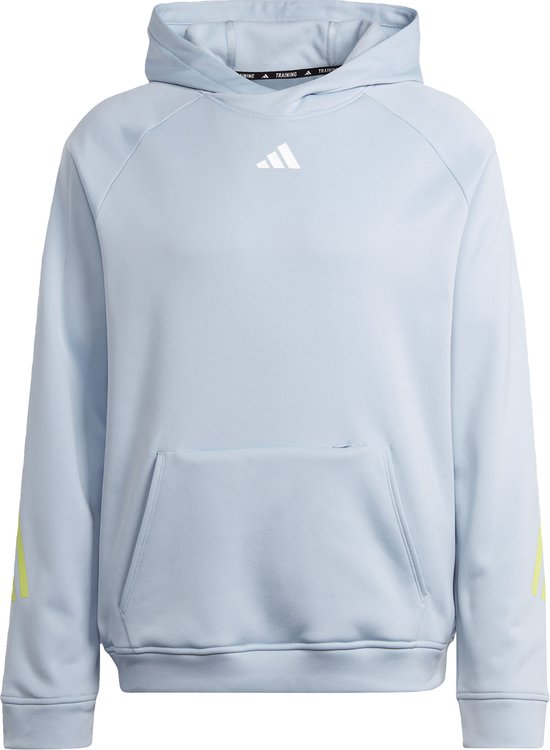 adidas Performance Train Icons 3-Stripes Training Hoodie - Heren - Blauw- S