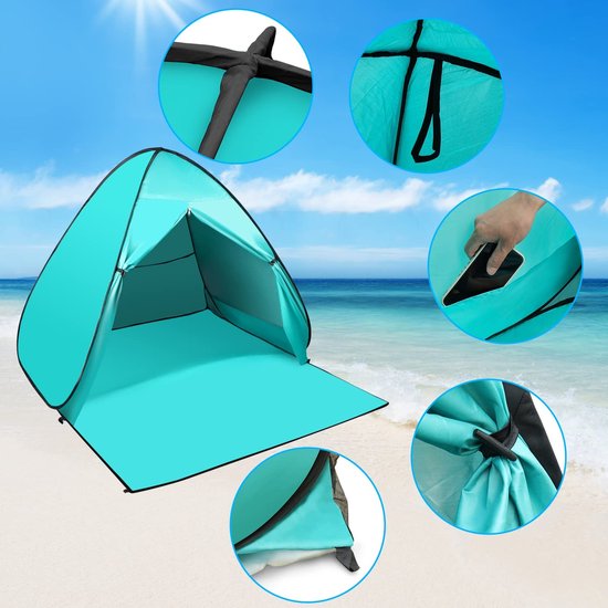 Tente De Plage Pop-Up Bébé Protection UV UPF50+ Mini Tente Portable