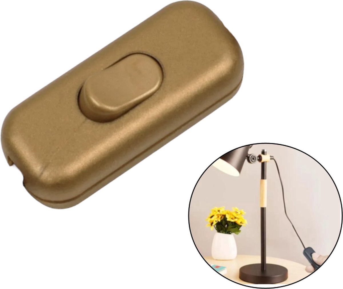 PD® - Snoerschakelaar - Goud