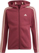 Adidas Sportswear 3 Striker Fl Sweater Met Ritssluiting Rood 3-4 Years Meisje