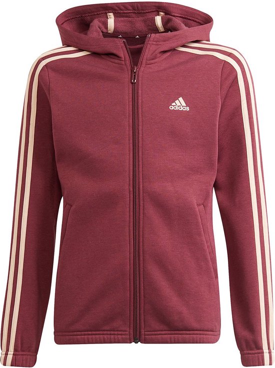Adidas Sportswear 3 Striker Fl Sweater Met Ritssluiting Rood 3-4 Years Meisje