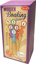 Retr-Oh Houten spel bowlingset kinderen / speelgoed kegelspel - 6 kegels & 2 ballen