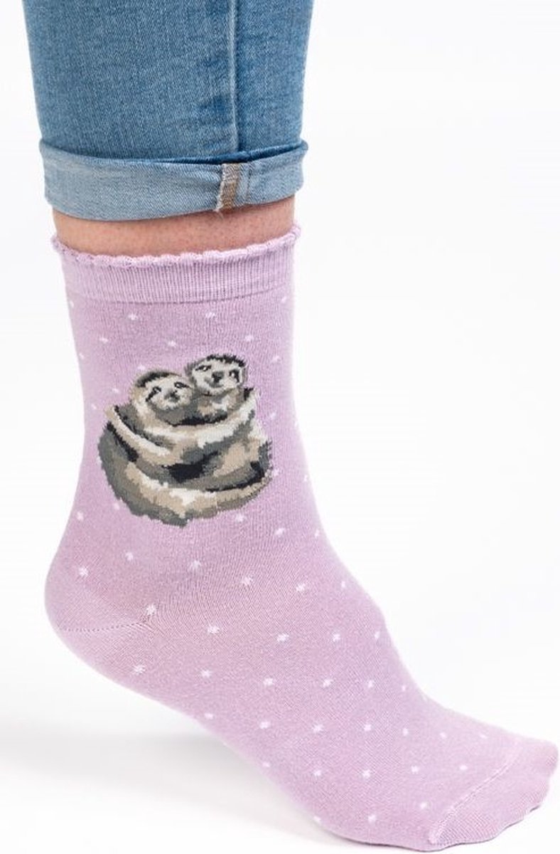 Wrendale Sokken - Luiaard - 'Big Hugs' Sloth socks
