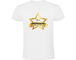 Beste Fietskoerier ter wereld Heren T-shirt | Fietsbezorger
