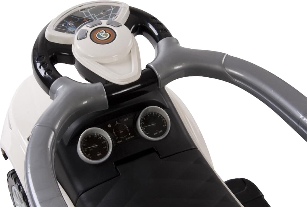 Eco Toys Sport Car Loopauto 3 in 1 Loopauto Blauw met duwstang