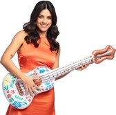 Boland - Opblaasbare gitaar Aloha(104 cm) - Kinderen en volwassenen - Carnaval, Festival, Kinderfeestje, Tienerfeestje, Themafeest, Verjaardag, Vrijgezellenfeest -