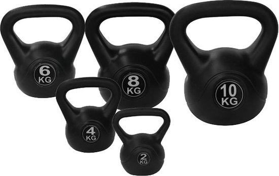 Tunturi PVC Kettle Bell - Kettlebell - 8 kg - Incl. gratis fitness app - Tunturi