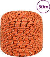 vidaXL - Boottouw - 6 - mm - 50 - m - polypropyleen - oranje
