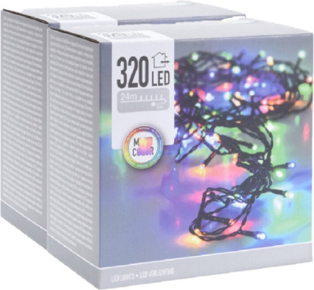Tube Lumineux Extérieur LED Guirlande Lumineuse Décoration Noël avec  Adapteur d'alimentation,30m multicolore