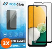 Mobigear Screenprotector geschikt voor Samsung Galaxy A13 5G Glazen | Mobigear Premium Screenprotector - Case Friendly - Zwart (3-Pack)