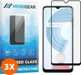Mobigear Screenprotector geschikt voor Realme C21 Glazen | Mobigear Premium Screenprotector - Case Friendly - Zwart (3-Pack)