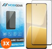 Mobigear Screenprotector geschikt voor Xiaomi 13 Pro Glazen | Mobigear Premium Screenprotector - Case Friendly - Zwart (3-Pack)
