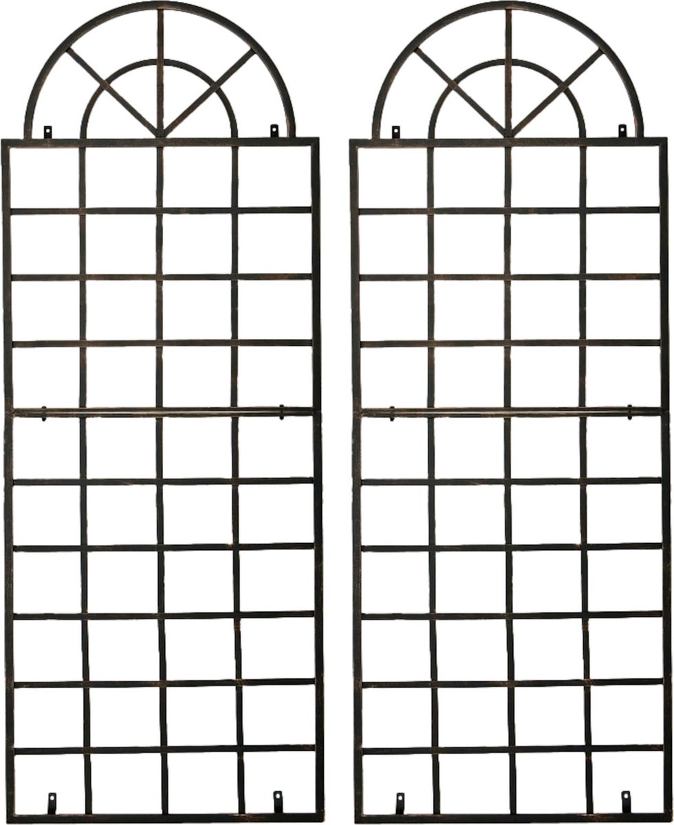 CLP Viva Set van 2 trellis plantenklimrek bronzen