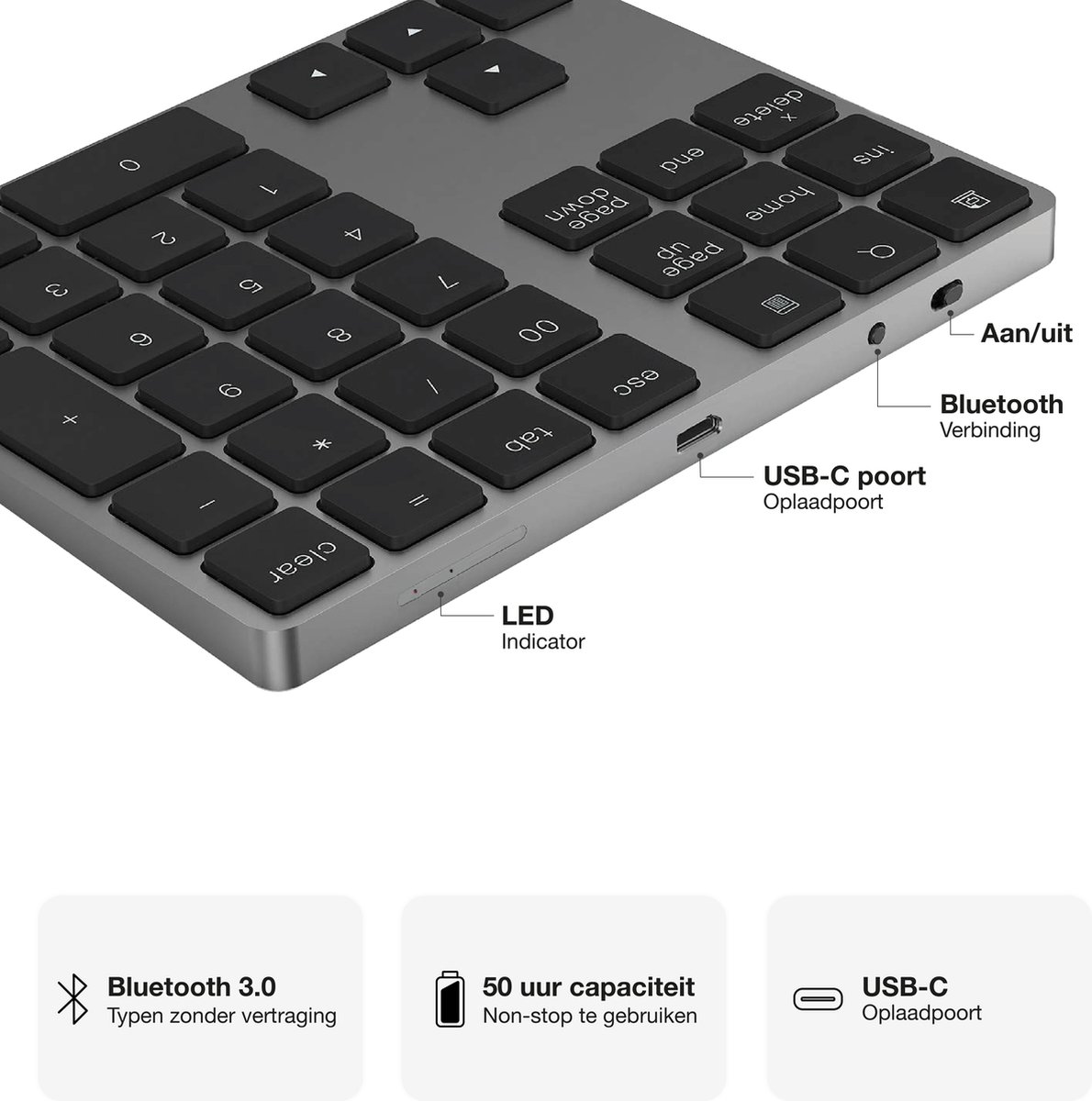 Clavier numérique sans fil iMounts - Apple - Argent