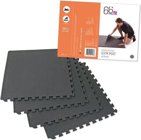 In elkaar grijpende matten x 4 stuks voor Home Gym Garage - Yoga Fitness Oefening Karate Training Judo — afbeelding 3