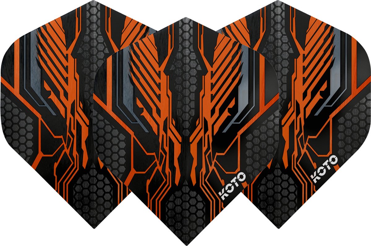 KOTO ZIZ-Wing NO2 Orange - Dart Flights