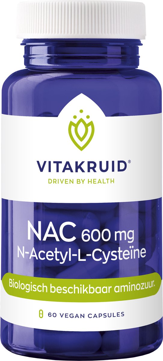 Goedkoopste Vitakruid - NAC 600 mg N-Acetyl-L-Cysteïne - 60st
