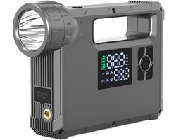 Choetech Jump Starter met Compressor Powerbank 8000mAh LED-zaklamp Zwart